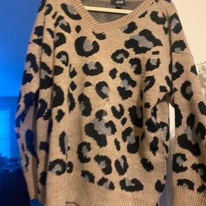 Leopard Print thick Sweater